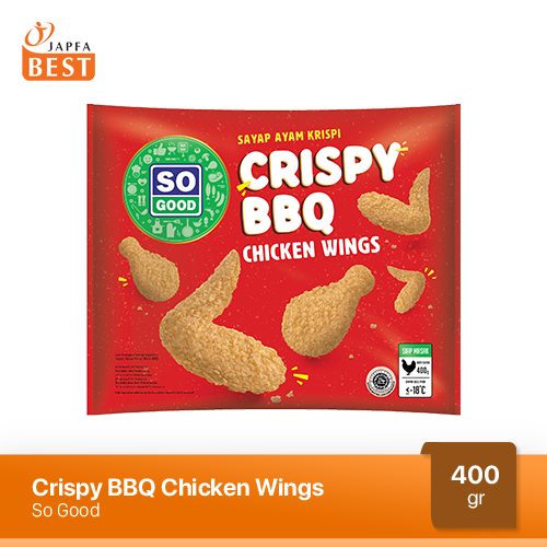 So Good Crispy BBQ Chicken Wings / Sayap Ayam Krispi BBQ 400 gr