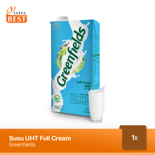 Susu UHT Full Cream Greenfields 1 L