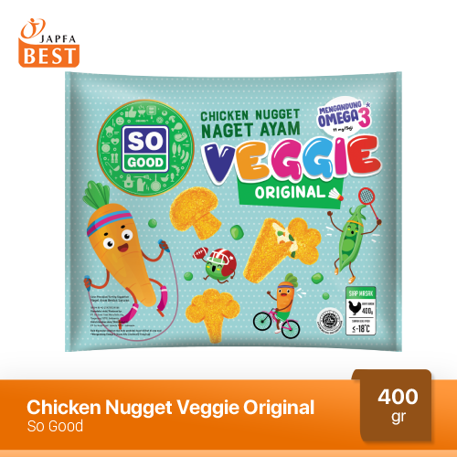 Nugget Ayam Veggie So Good 400 gr - Chicken Nugget Ayam Veggie 400 gr