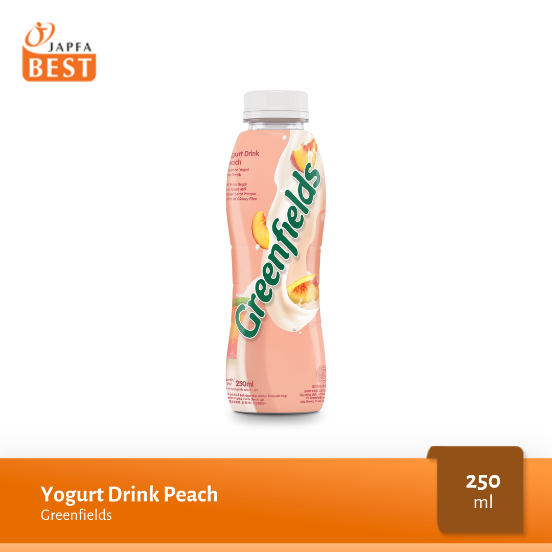 Yogurt Drink Peach Greenfields 250 ml Japfa Best Online
