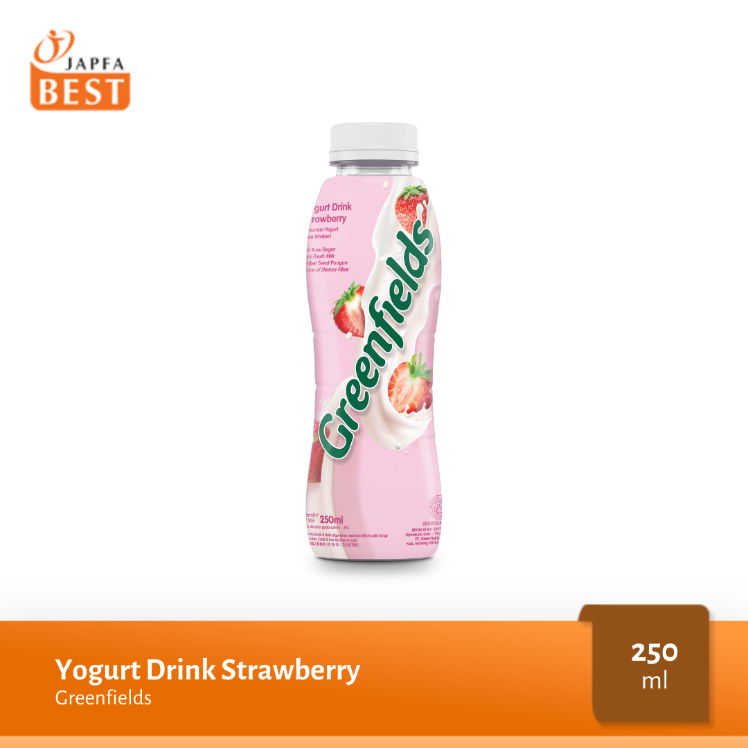 Yogurt Drink Strawberry Greenfields 250 ml Japfa Best Online