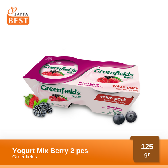 Greenfields Yogurt Mix Berry 125 gr - Isi 2 Pcs