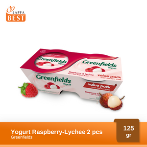 Greenfields Yogurt Raspberry-Lychee 125 gr - Isi 2 Pcs
